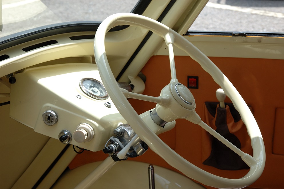 Isetta Steering Wheel with Door Closed