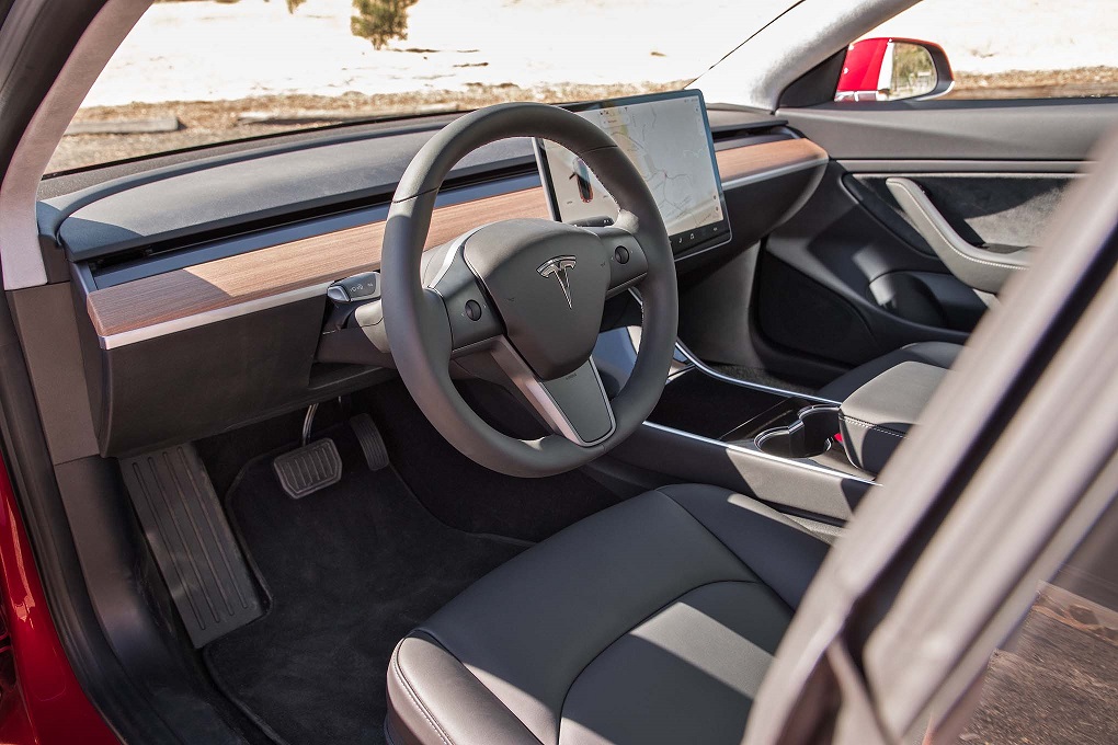 Model 3 interior may look unfinished